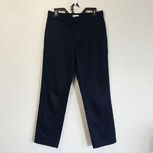 51-Dockers Stretch Navy Pants | Women’s 14 Short | Replacement Button Included